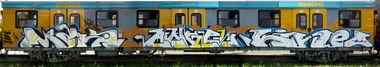 Graffiti Train - Photo by Bigchill - mr.maks, angel, kine