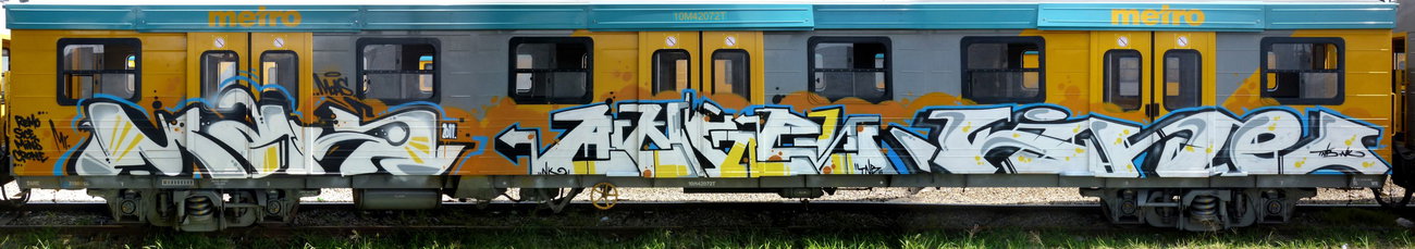 Graffiti Train - Photo by Bigchill - mr.maks, angel, kine