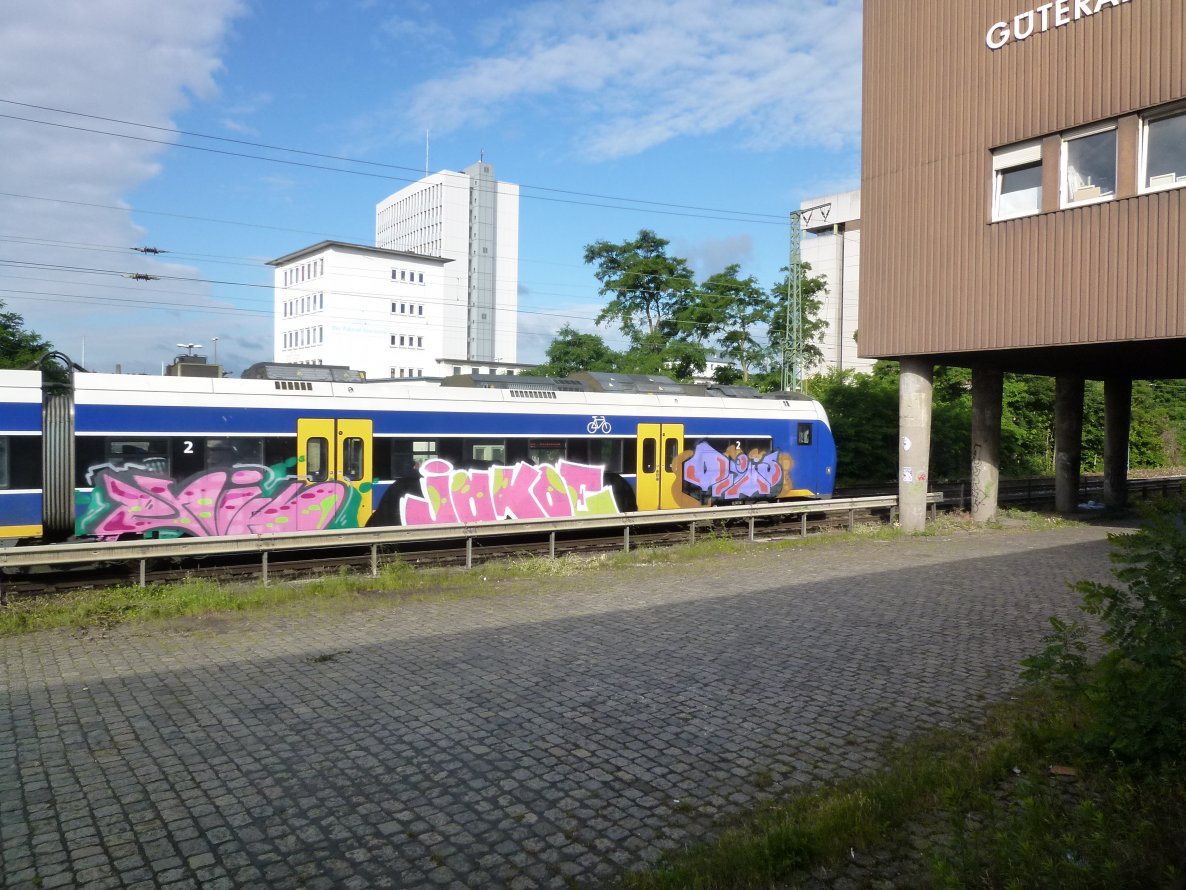 Graffiti Train - Photo by Bigchill - enik, jakoe, primo