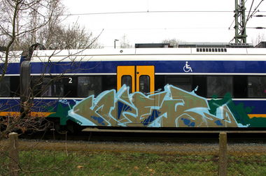 Graffiti Train - Photo by Bigchill - niek (2014)