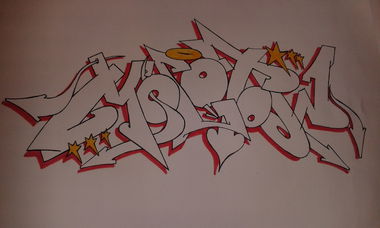 Graffiti Sketch - Photo by Bigcock31 - KANE (2015)