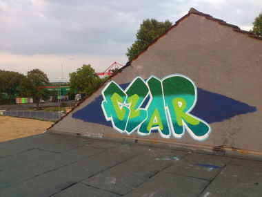 Graffiti Wall in Mainz - Photo by Bimmelbahn - CZAR, BT (2012)