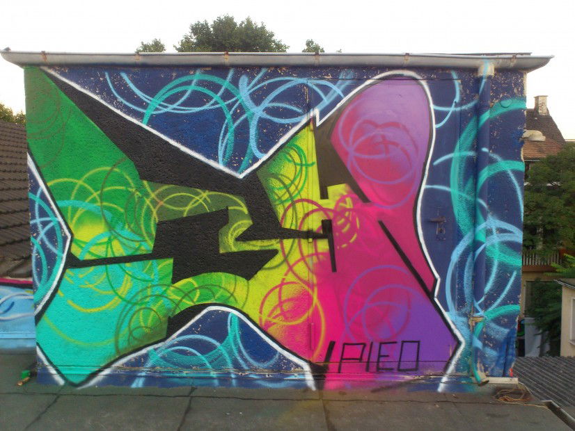 Graffiti Wall in Mainz - Photo by Bimmelbahn (2012)