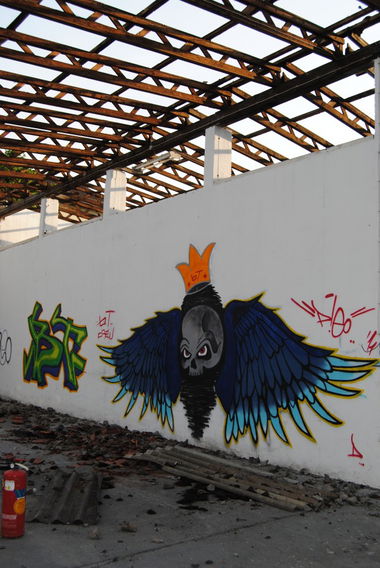 Graffiti Wall in Mainz - Photo by Bimmelbahn - AMRU, CZAR, PIEO (2011)