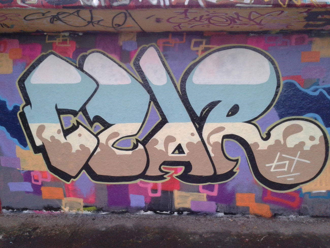 Graffiti Wall in Mainz - Photo by Bimmelbahn - CZAR;, BT (2014)