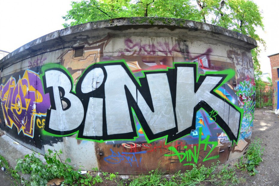 Graffiti Bombing - Photo by Bink