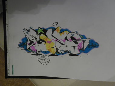 Graffiti Sketch - Photo by Binser - Bins, 'bino' (2013)