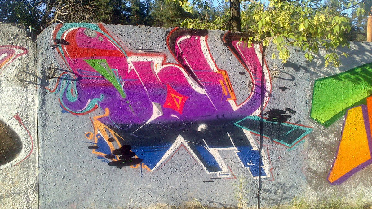 Graffiti Wall in Severiodoneck - Photo by Bionik