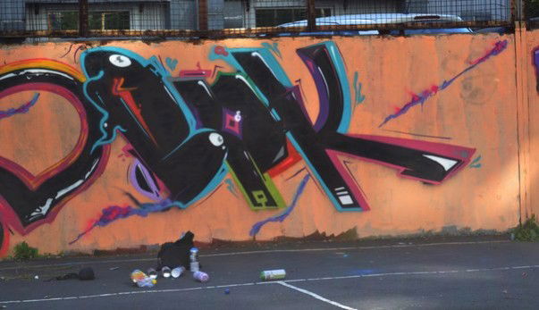 Graffiti Wall in Doneck - Photo by Bionik