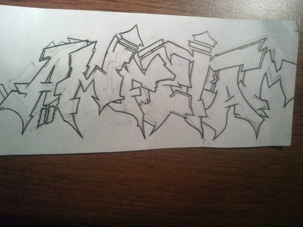 Graffiti Sketch - Photo by Bird