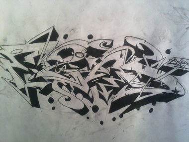 Graffiti Sketch in Kyiv - Photo by Bird - Bird (2013)