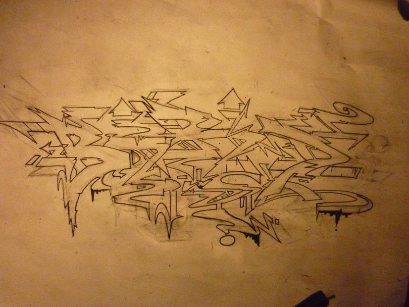 Graffiti Sketch in Kyiv - Photo by Bird - Bird (2013)