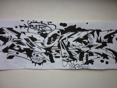 Graffiti Sketch in Kyiv - Photo by Bird - Bird (2013)