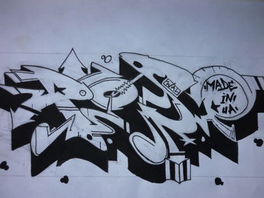 Graffiti Sketch in Kyiv - Photo by Bird - Bird (2013)