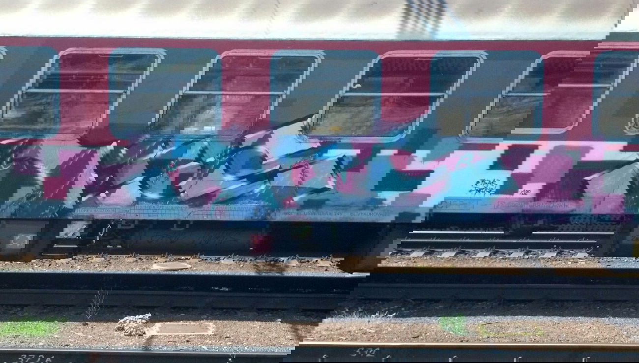 Graffiti Train - Photo by Bitumen - Bratislava