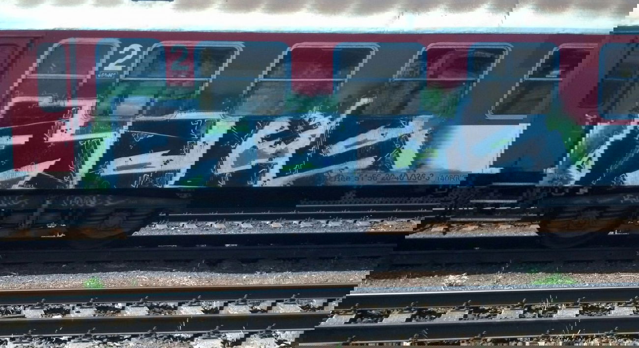 Graffiti Train - Photo by Bitumen - RCLS, Bratislava