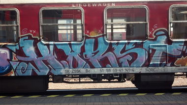 Graffiti Train - Photo by Bitumen - Horst, Bratislava