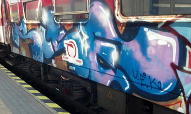 Graffiti Train - Photo by Bitumen - SCSE, Bratislava