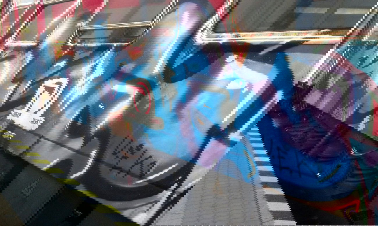 Graffiti Train - Photo by Bitumen - SCSE, Bratislava