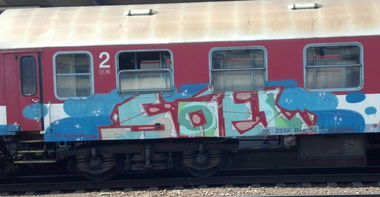 Graffiti Train - Photo by Bitumen - Soti, Bratislava