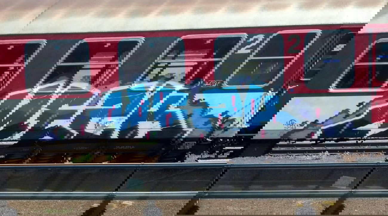 Graffiti Train - Photo by Bitumen - MEZK, Bratislava