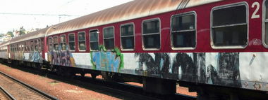 Graffiti Train - Photo by Bitumen - DROW, Bratislava