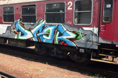Graffiti Train - Photo by Bitumen - daor, Bratislava