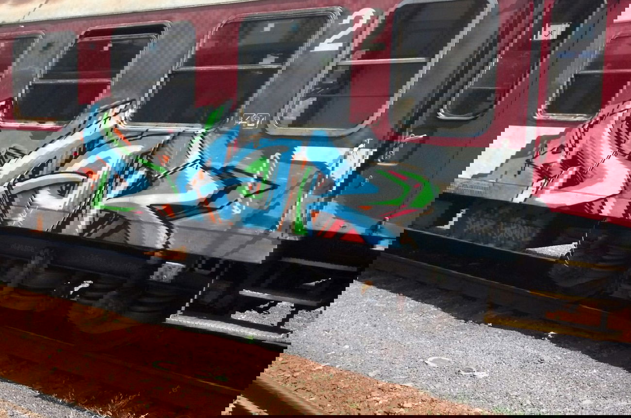 Graffiti Train - Photo by Bitumen - daor, Bratislava