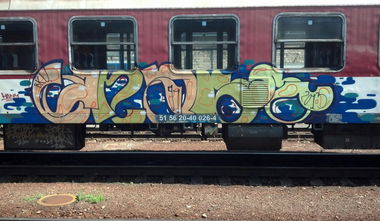 Graffiti Train - Photo by Bitumen - GNASO, Bratislava