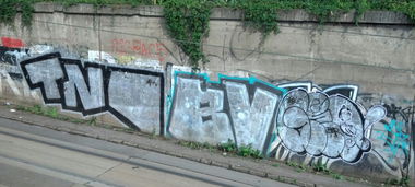 Graffiti Bombing - Photo by Bitumen - TNO, BV, Prague