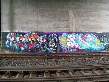 Graffiti Bombing - Photo by Bitumen