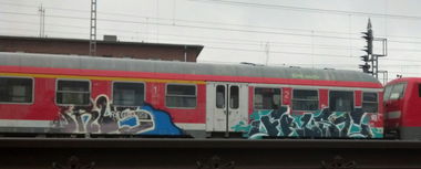 Graffiti Train - Photo by Bitumen - Brus, Frust, Steeler
