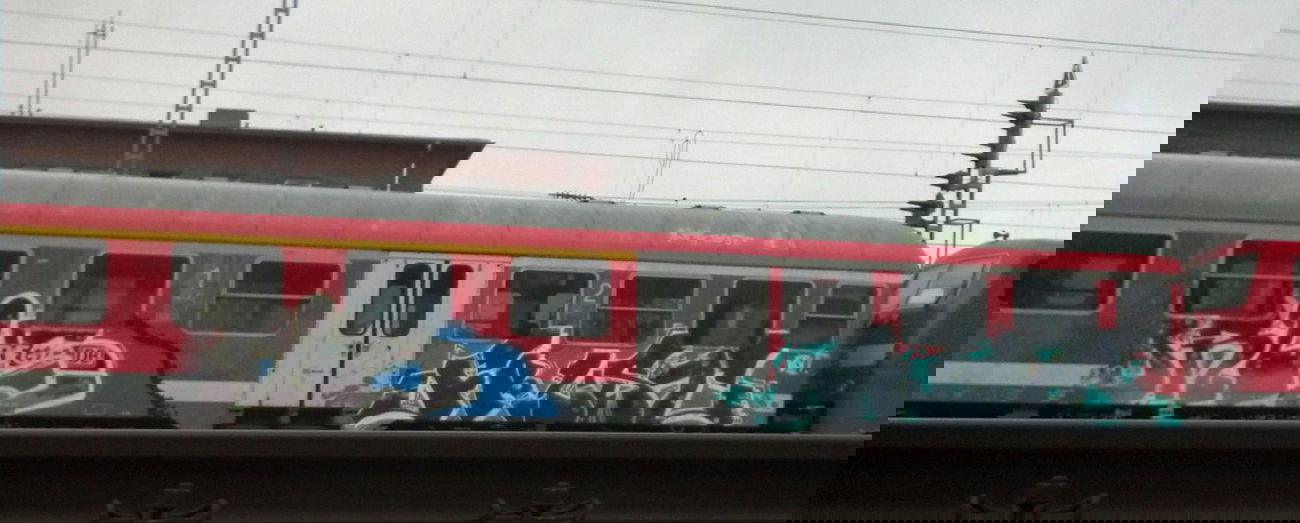 Graffiti Train - Photo by Bitumen - Brus, Frust, Steeler