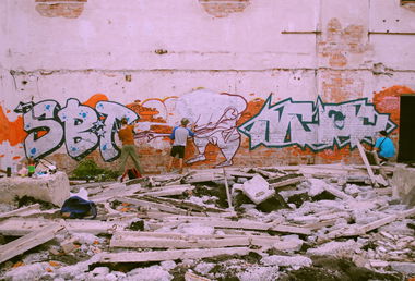 Graffiti Wall in Kharkiv - Photo by Bize38 (2013)