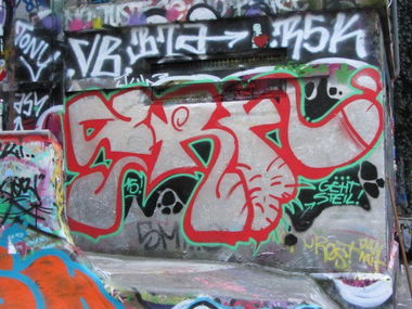 Graffiti Bombing - Photo by BlackMamba - Srf, Block, Flora (2014)