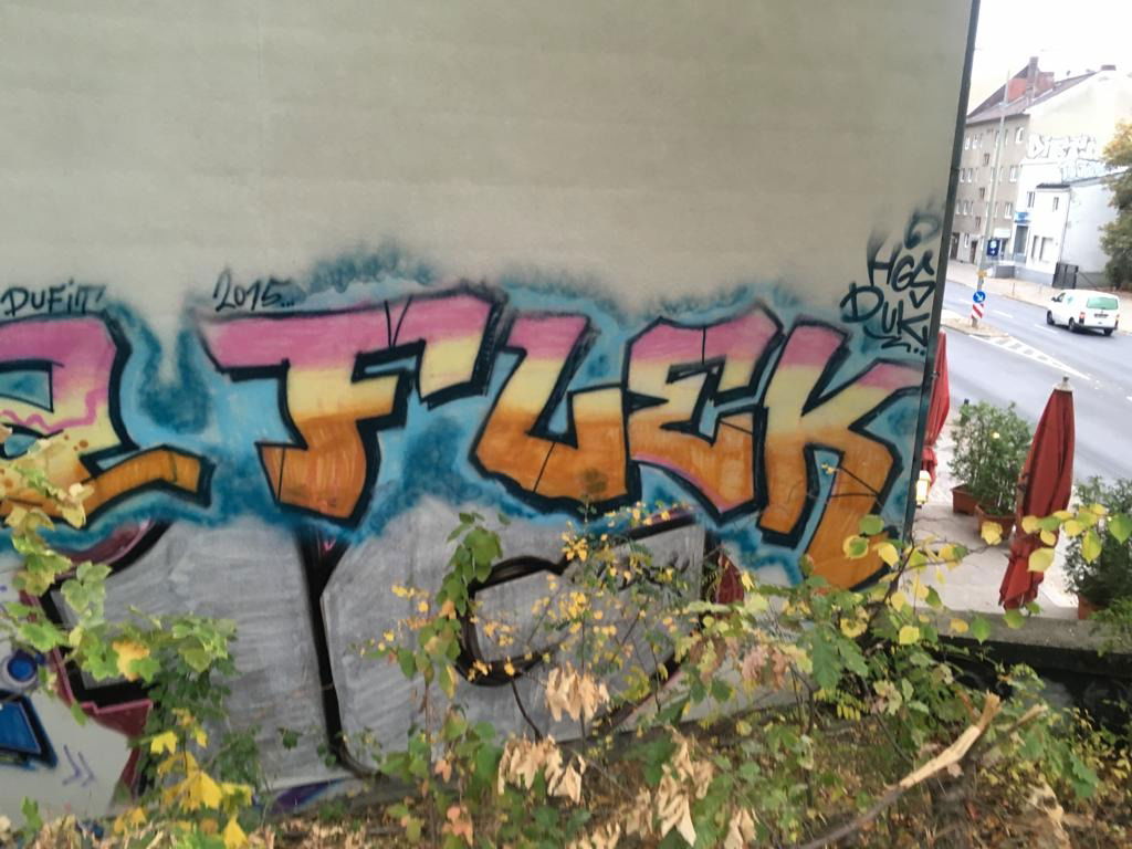 Graffiti Wall - Photo by Bloede1 - Fleck, Fleck, hat