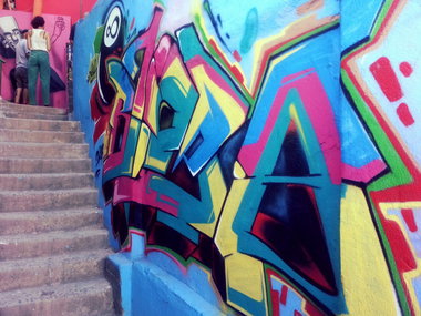 Graffiti Wall - Photo by Blopa - graffiti, favela, rio (2014)