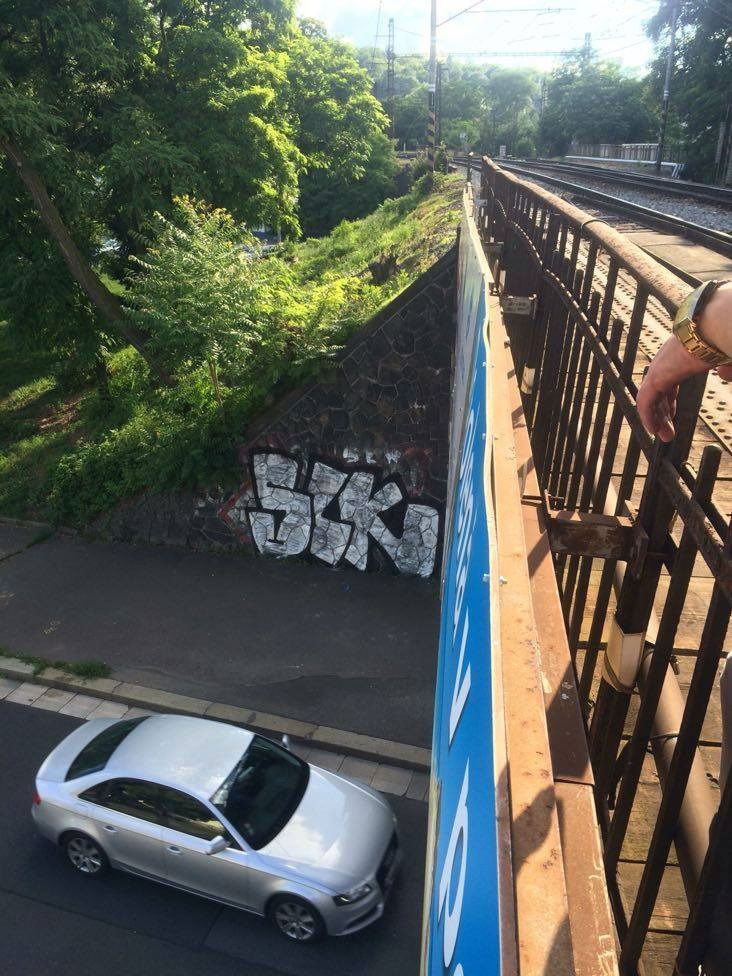 Graffiti Bombing in Praha - Photo by Blowskey - SLK, BLOW, PRAHA