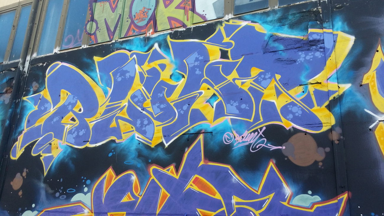 Graffiti Wall in Magdeburg - Photo by Blunt_One - Blunt, TRS (2015)