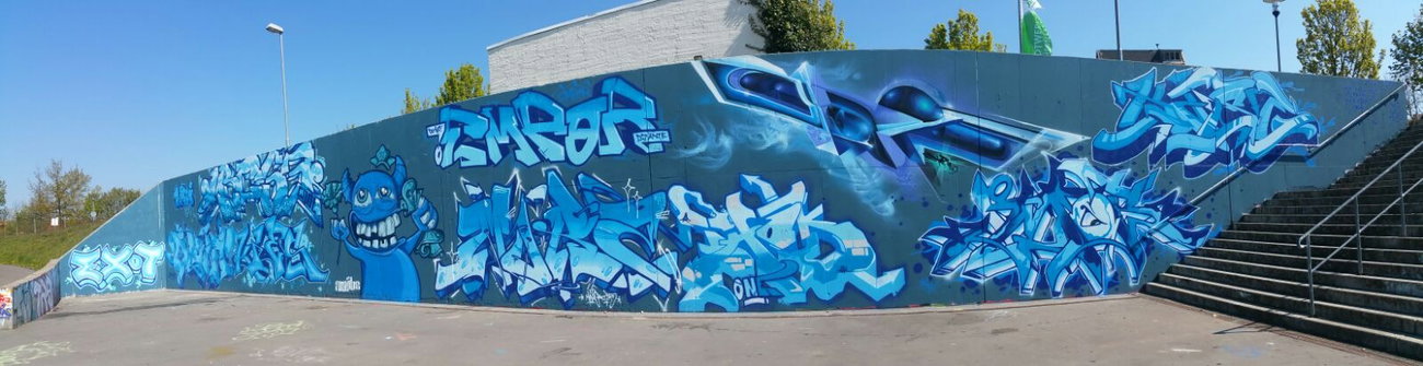 Graffiti Wall in Deutschland - Photo by Blunt_One - Exot;, Blunt;, Kies; (2016)