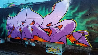 Graffiti Train in Jena - Photo by Blunt_One (2015)