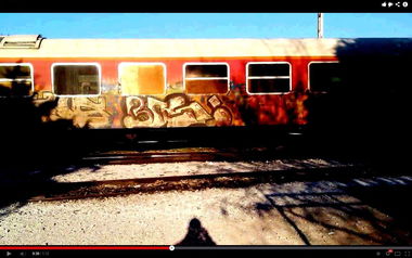 Graffiti Train in Athens - Photo by BnSer - Athens, Greece, Bns (2013)