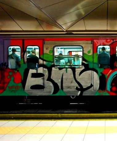 Graffiti Photo by BnSer - subway, greece, bns