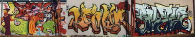 Graffiti Wall in Neubrandenburg - Photo by BobBockwurst - Resko, Sane, Kenia (2007)