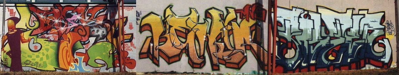 Graffiti Wall in Neubrandenburg - Photo by BobBockwurst - Resko, Sane, Kenia (2007)