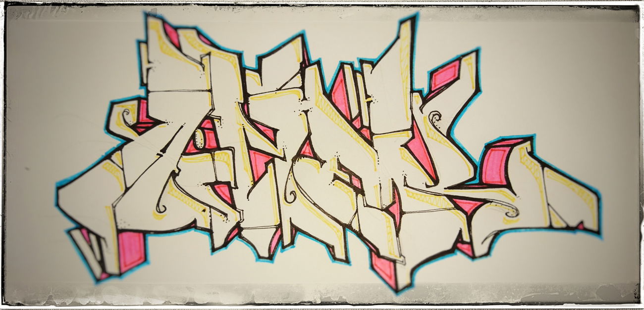 Graffiti Sketch - Photo by BobBockwurst - Kenia, ainek, Hamburg (2017)