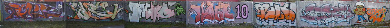 Graffiti Wall in Neubrandenburg - Photo by BobBockwurst - Foster, River, Nasko (2007)