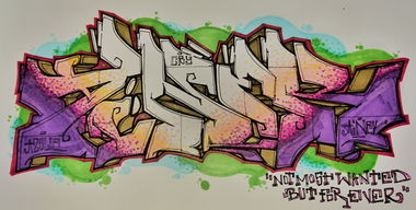 Graffiti Sketch in Hamburg  - Photo by BobBockwurst - Ainek (2017)