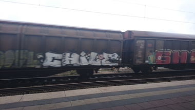 Graffiti Train in Hamburg  - Photo by BobBockwurst (2017)
