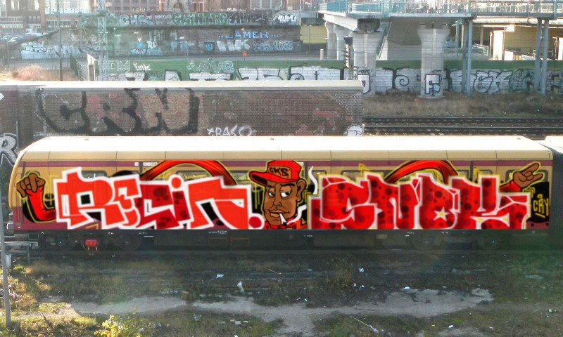 Graffiti Sketch in Internet - Photo by BobBockwurst - Resin, snok (2016)